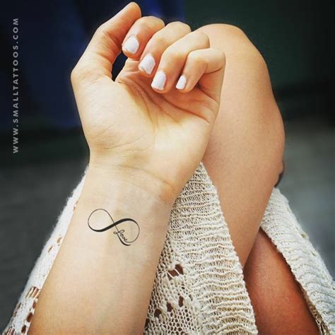 infinity sign with love tattoo|small infinity tattoo designs.